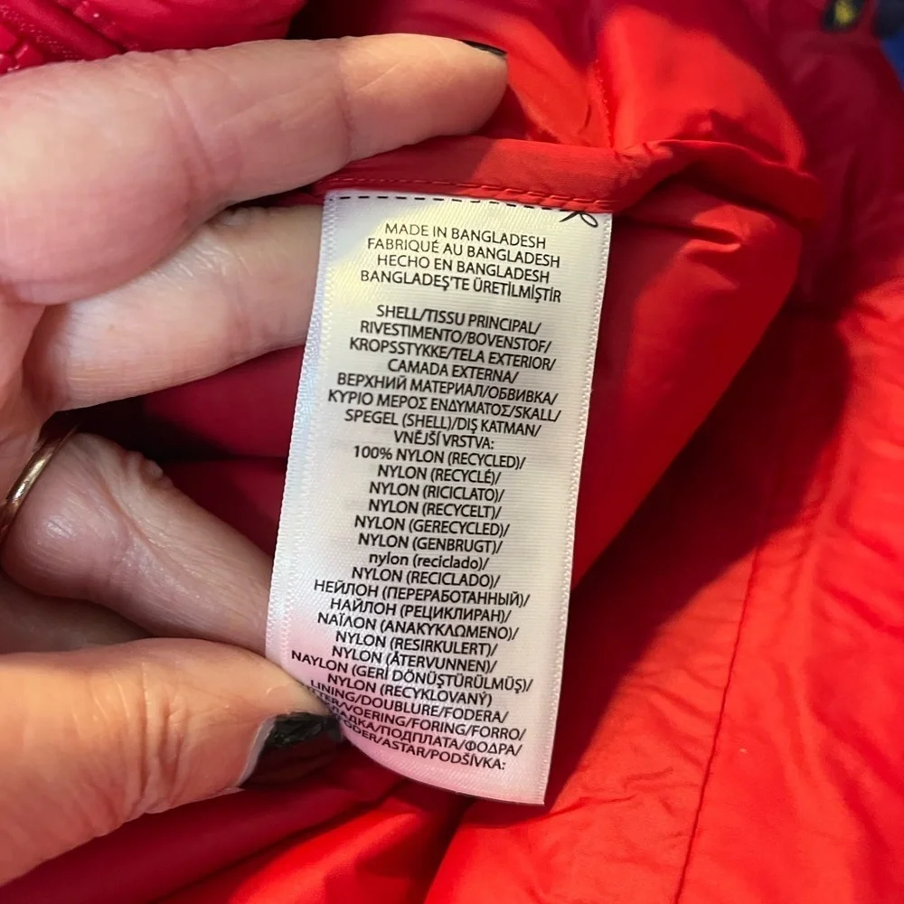 Polo Ralph Lauren Classic  Red Performance Puffer Jacket NWT Sizes Med/Lg